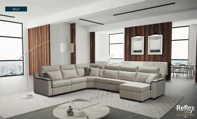 Kelly ágyazható U alakú luxus kanapé szürke-bézs relaxfotellel ágyneműtartós - NOVETEX - Ágyban a legjobb