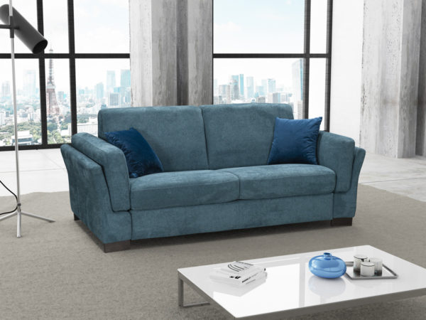 Mary 3 személyes kék kanapéágy - NOVETEX - Ágyban a legjobb!