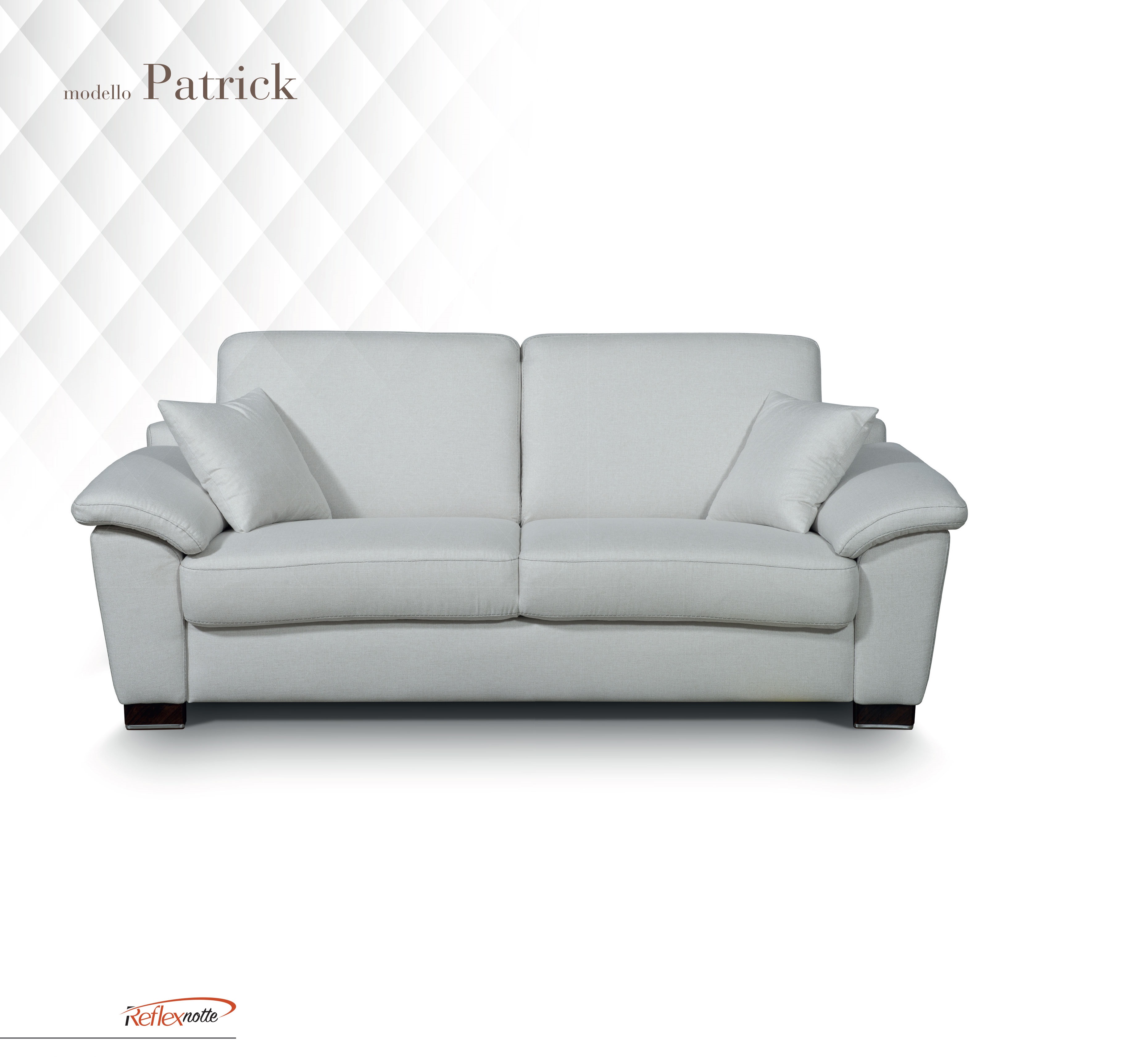 Patrick kétszemélyes fehér kanapéágy - NOVETEX - Ágyban a legjobb!