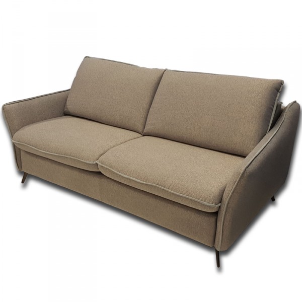 olasz kanapéágy, ágyazható kanapé, nyitható kanapé, ágyneműtartóval bézs