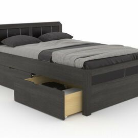 Melbourne magasított ágy - fekete ágykeret - NOVETEX - Ágyban a legjobb!