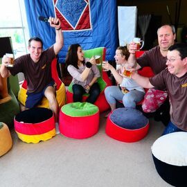Babzsák fotel - Szuper csapat - egyedi színekben
