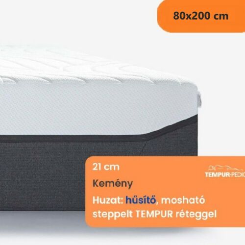 TEMPUR PRO 21 CoolQuilt Firm 80x200 cm - Memóriahabos kemény matrac - matrac.hu