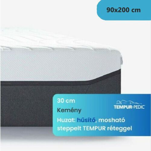 TEMPUR PRO Luxe 30 CoolQuilt Firm 90x200 cm - Memóriahabos kemény matrac - Matrac.hu