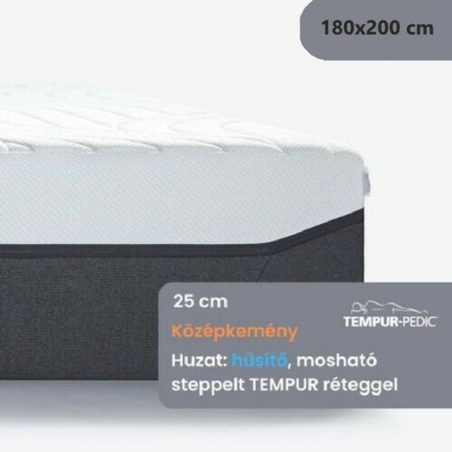 TEMPUR PRO PLUS 25 CoolQuilt Medium Firm 180x200 cm - Memóriahabos középkemény matrac - Matrac.hu