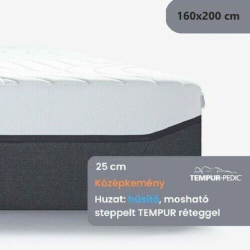 TEMPUR PRO PLUS 25 CoolQuilt Medium Firm 160x200 cm - Memóriahabos középkemény matrac - Matrac.hu