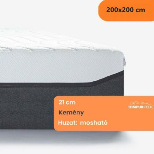  TEMPUR PRO 21 Firm 200x200 cm - Memóriahabos kemény matrac - matrac.hu