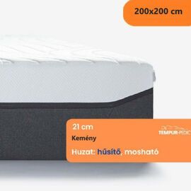 TEMPUR PRO 21 SmartCool Firm 200x200 cm - memóriahabos kemény matrac - matrac.hu