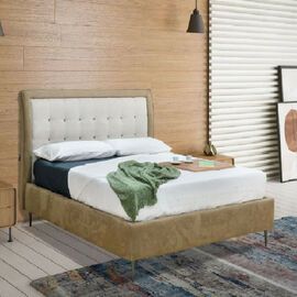 Stones ágykert ágyráccsal (Standard) kárpitozott franciaágy / egyszemélyes ágy - NOVETEX matrac - Ágyban a legjobb