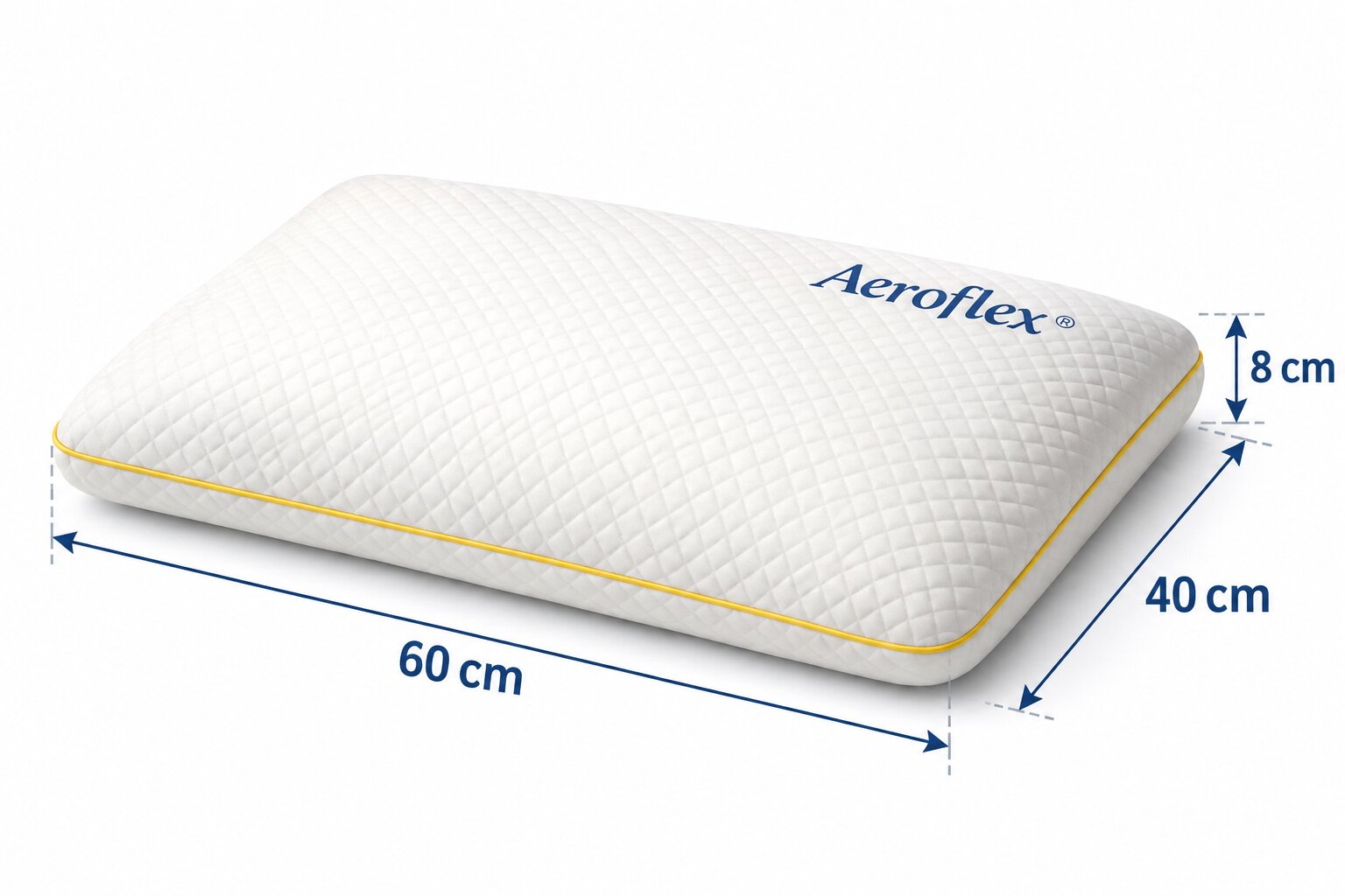 Aeroflex kamillás memóriahabos gyerek párna 40×60×8 cm méretben