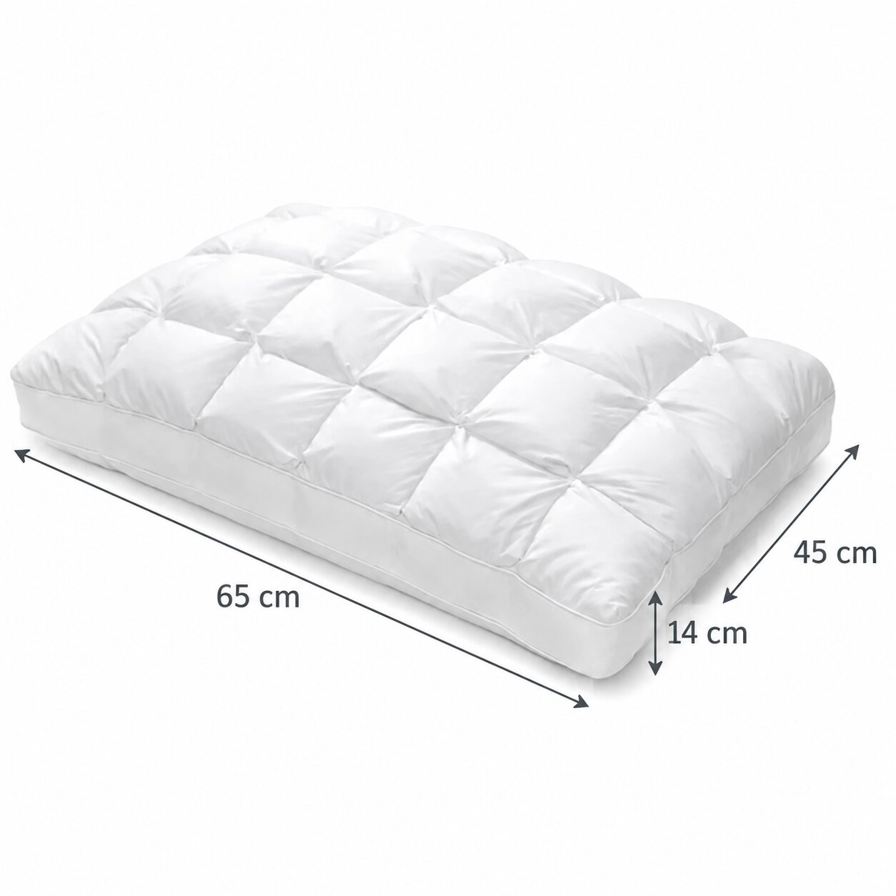 Aeroflex Luxury Cloud Pillow párna méretei: 65 × 45 × 14 cm