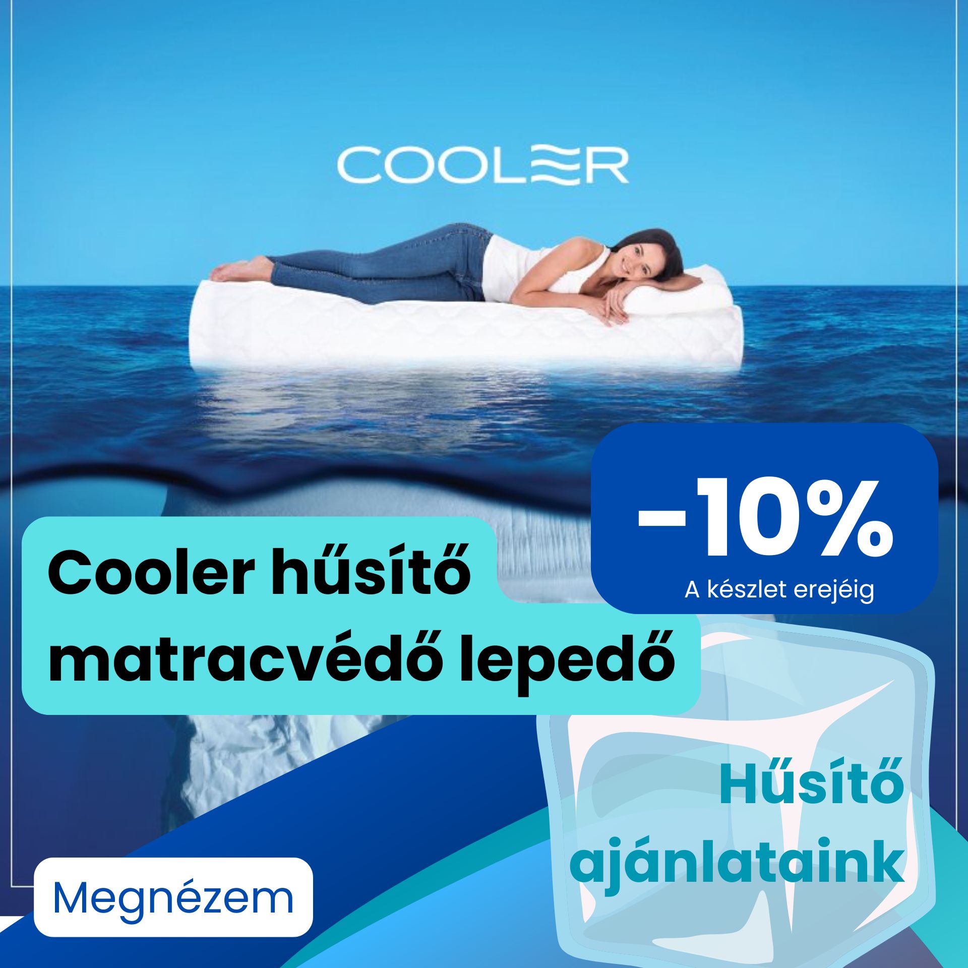 hűsítő lepedő