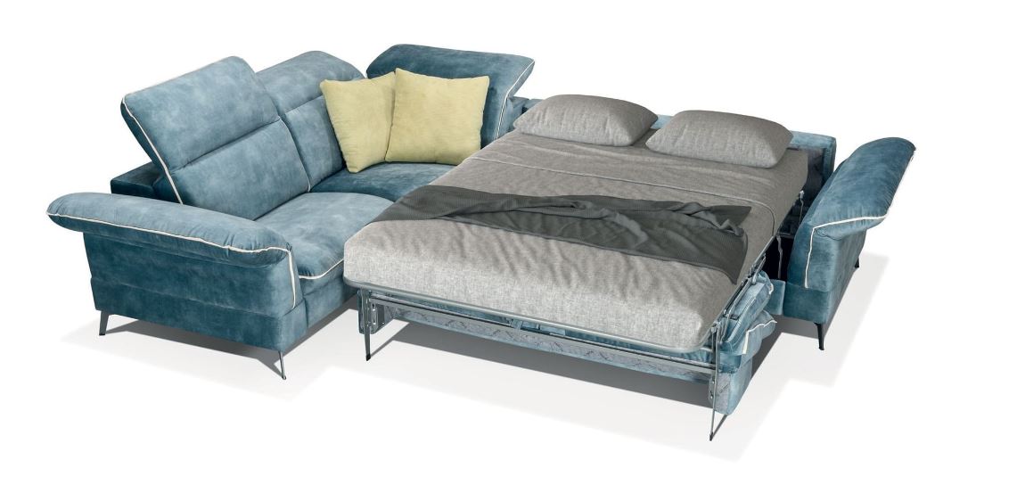 Siracusa sarok kanapé ágyazott formában