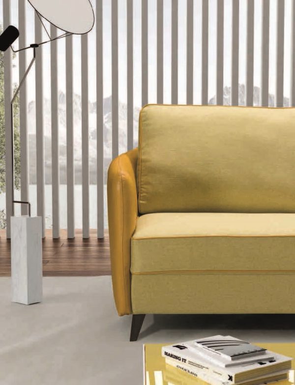 Avon kétszemélyes ágyazható kanapé szófa sárga