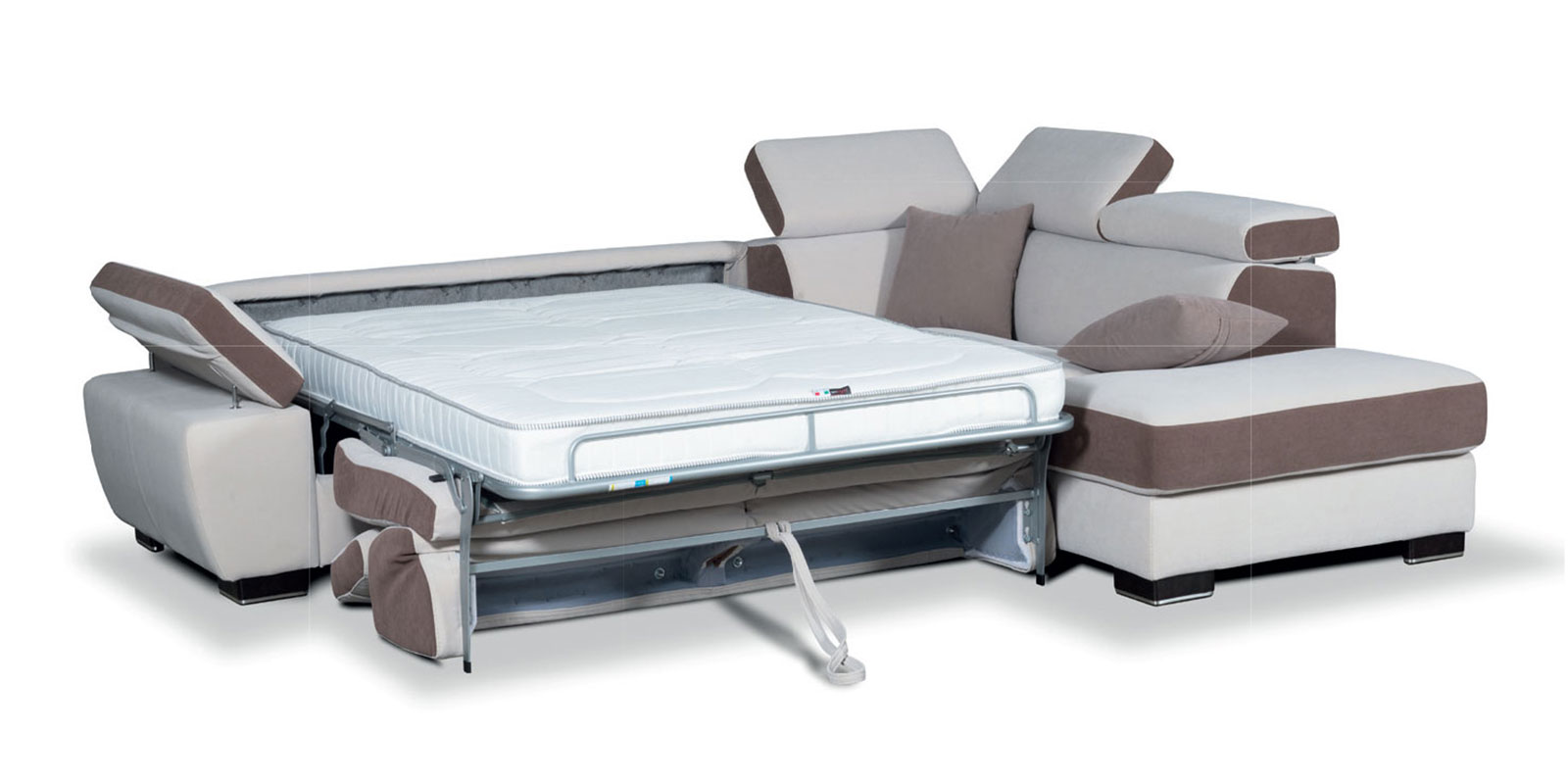 olasz kanapéágy, ágyazható kanapé, nyitható kanapé, ágyneműtartóval, Cleo sarokkanapé, ágyazható kanapé