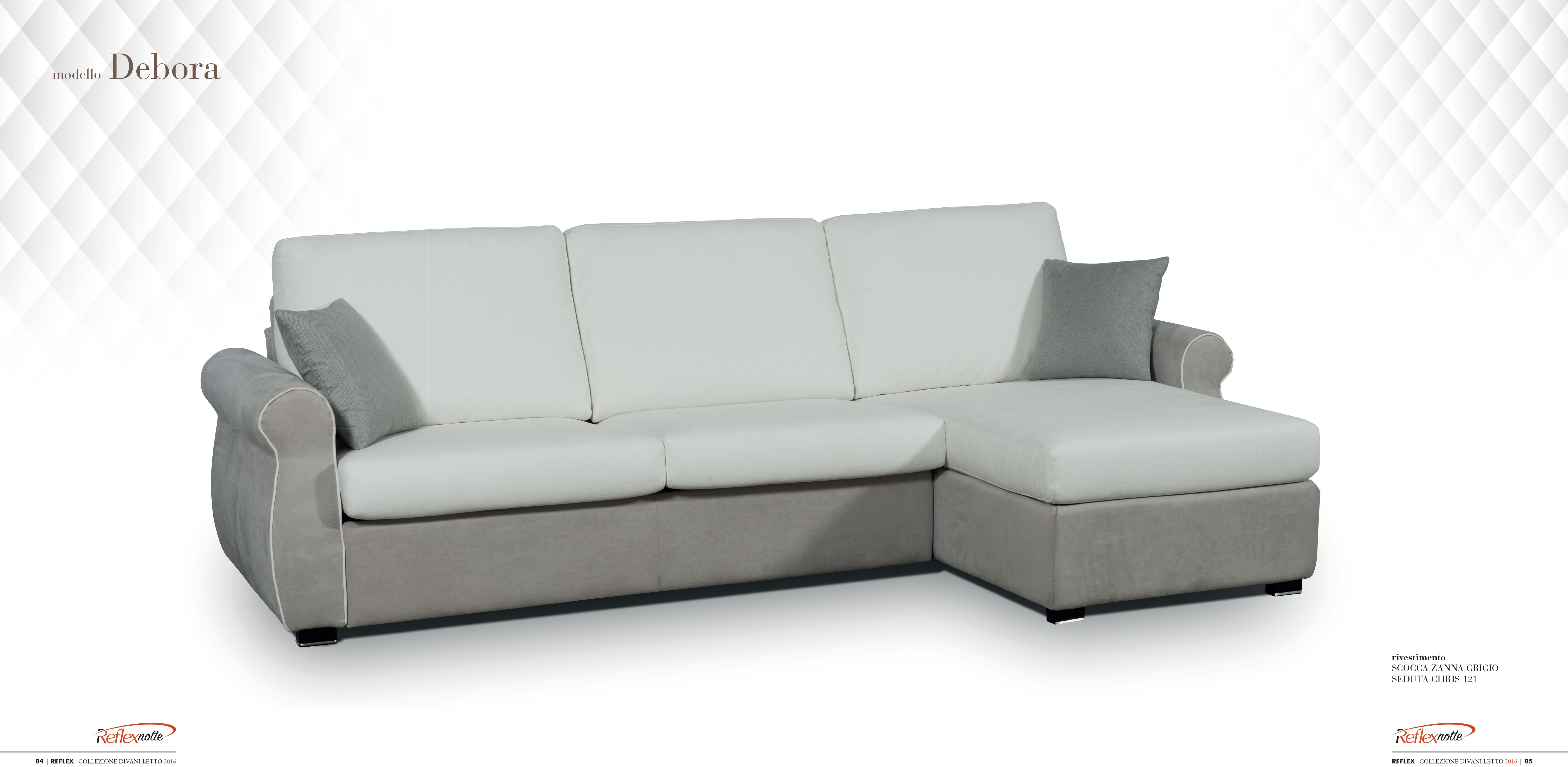 Debora L alakú sarokkanapé - ágyazható kanapé