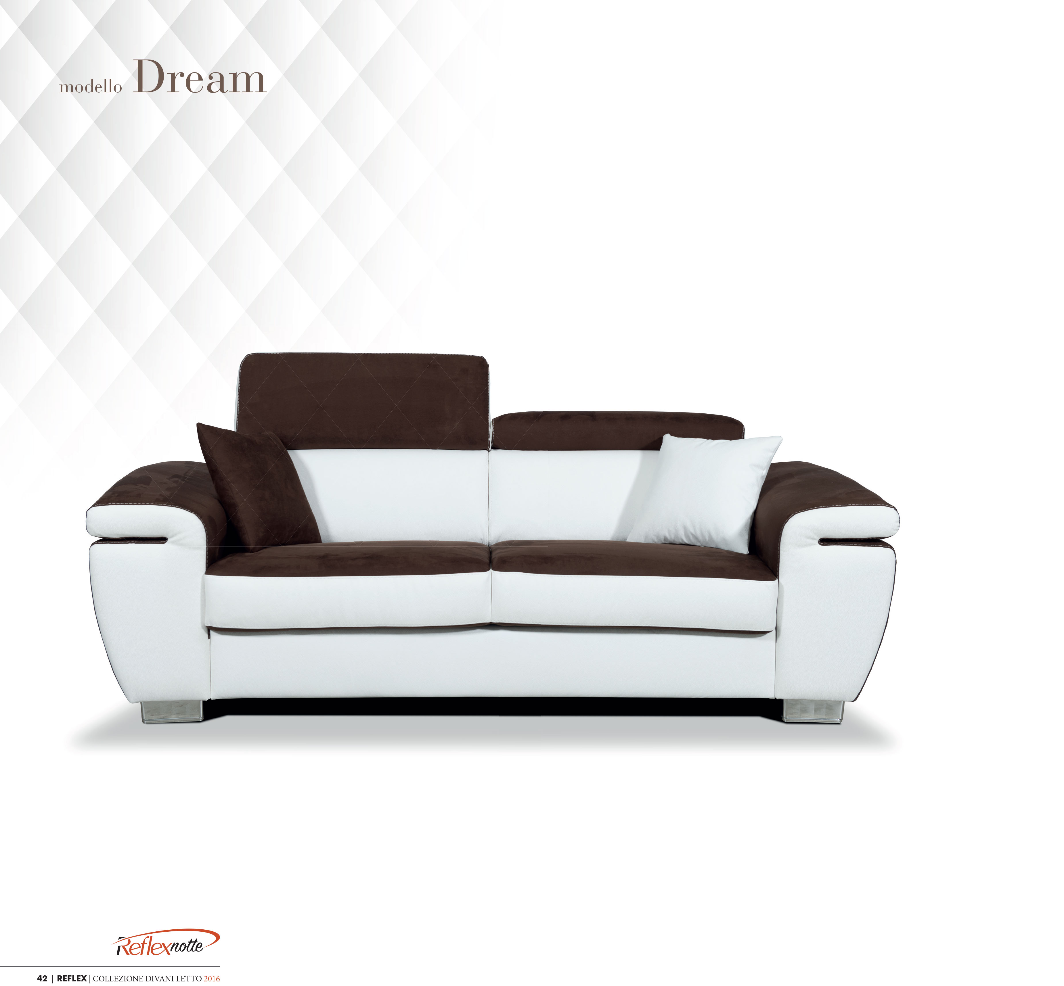 Dream 2 személyes kanapé fekete fehér