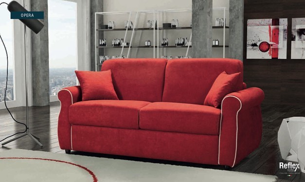 Opera kanapéágy piros ülőgarnitúra