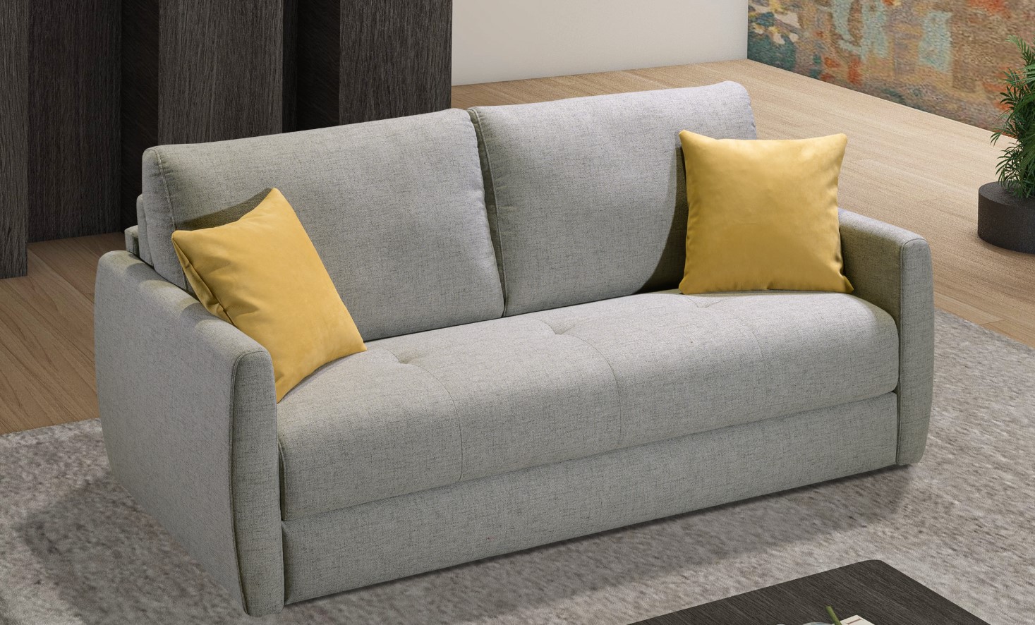 frank ágyazható szürke kanapé